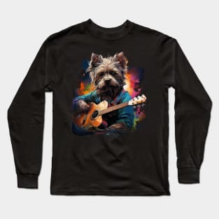 Akbash Playing Guitar Long Sleeve T-Shirt